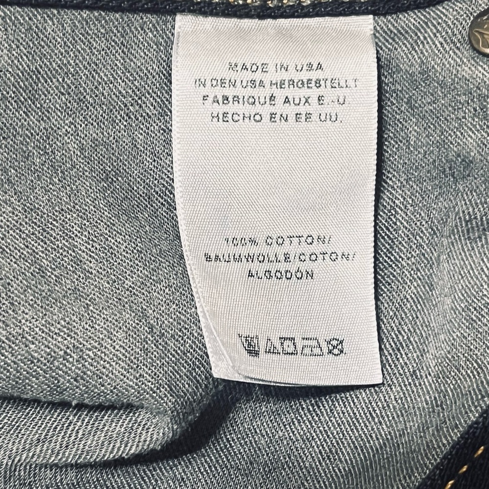 True Religion Billy Bootcut with Flaps Cotton Dark Wash Jeans Sz 30 35”Wx31” - Picture 11 of 12